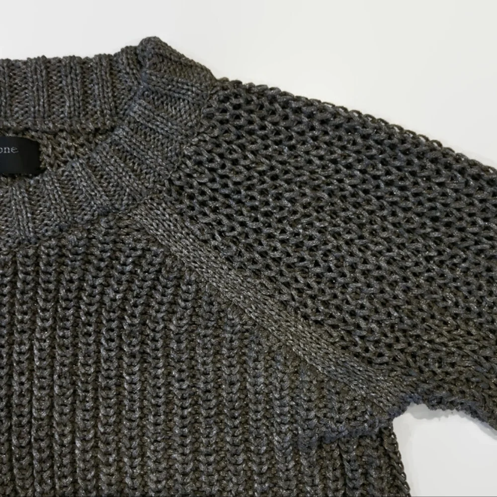 Rag & Bone Gray Metallic Sweater - Picture 5 of 12